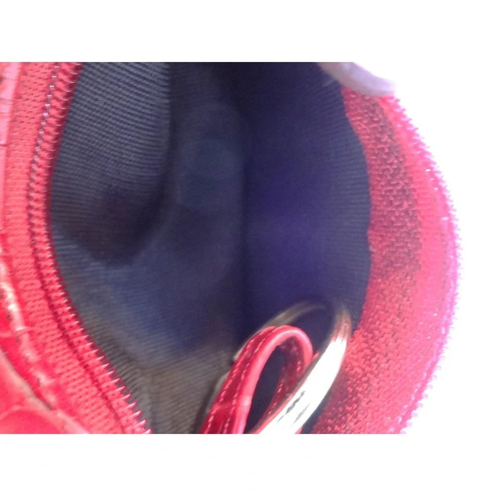 Chic Red Croc Embossed Coin Purse Pouch‎ Zipper Pouch Wallet Card Holder